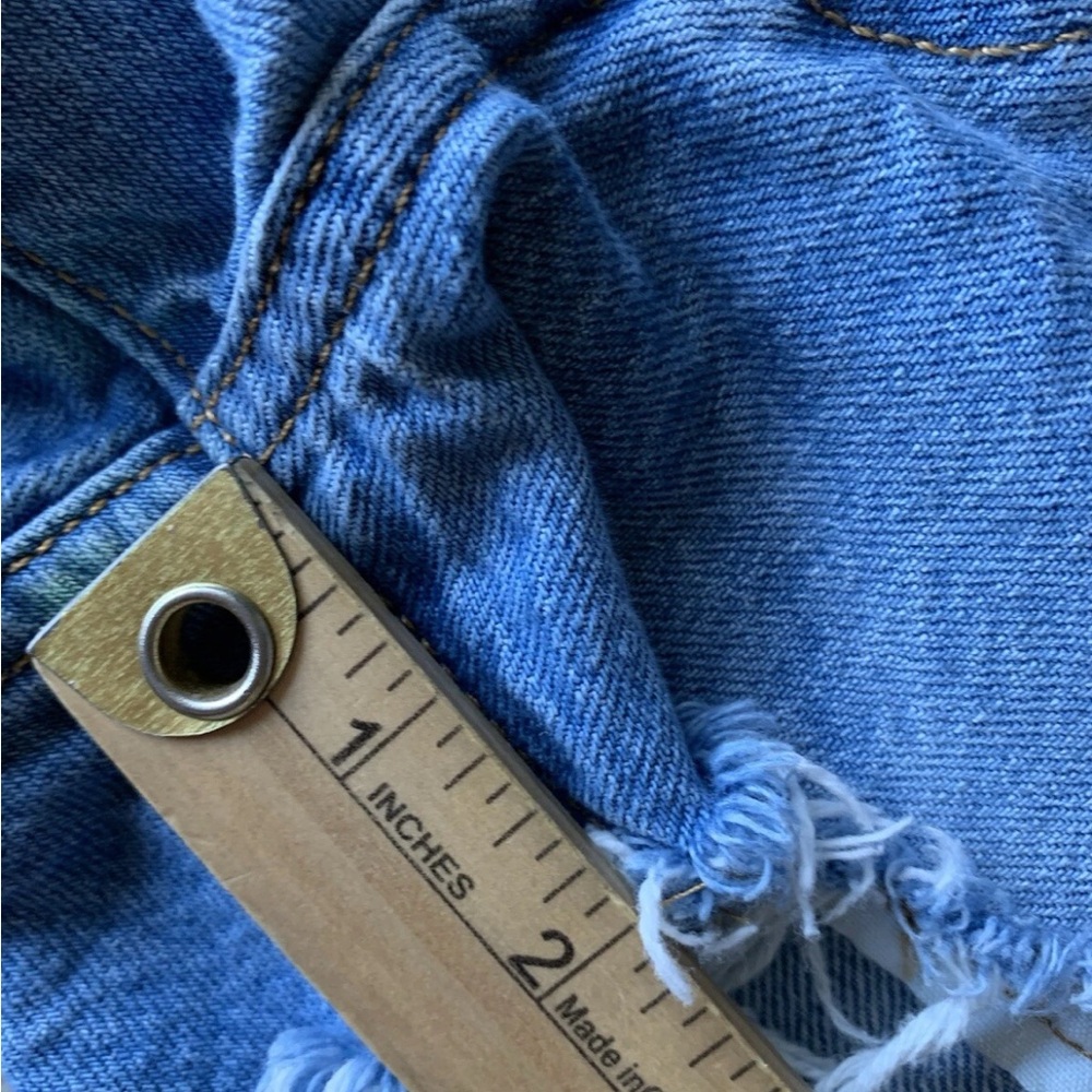 ▶️ Levi’s 501 Cutoff Shorts Womens 25 Distressed Denim High Rise Frayed Festival - Picture 4 of 12